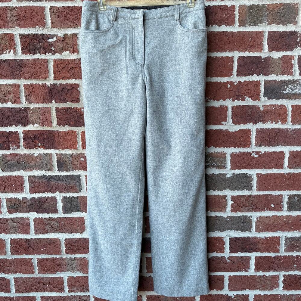 J.Crew Gray Wool Blend Straight Leg Pants Size Womens 6